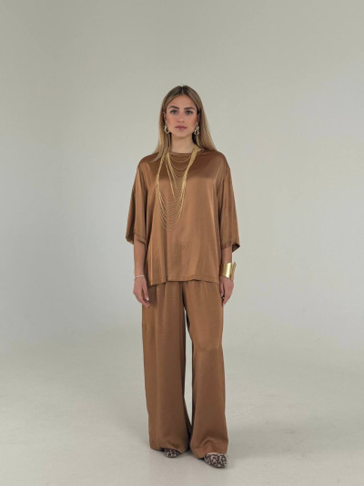Oversized T-shirt in Flowing Fabric