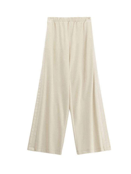 Pantaloni ampi con bande laterali in...