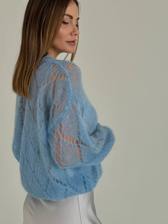 Oversized openwork sweater