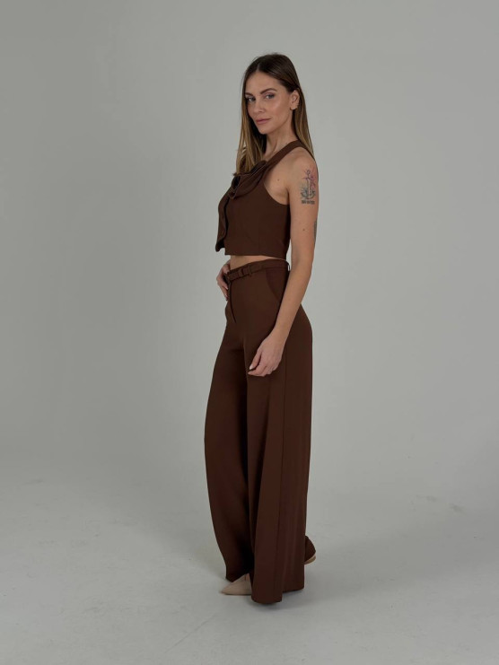 Pantaloni sartoriali a gamba ampia