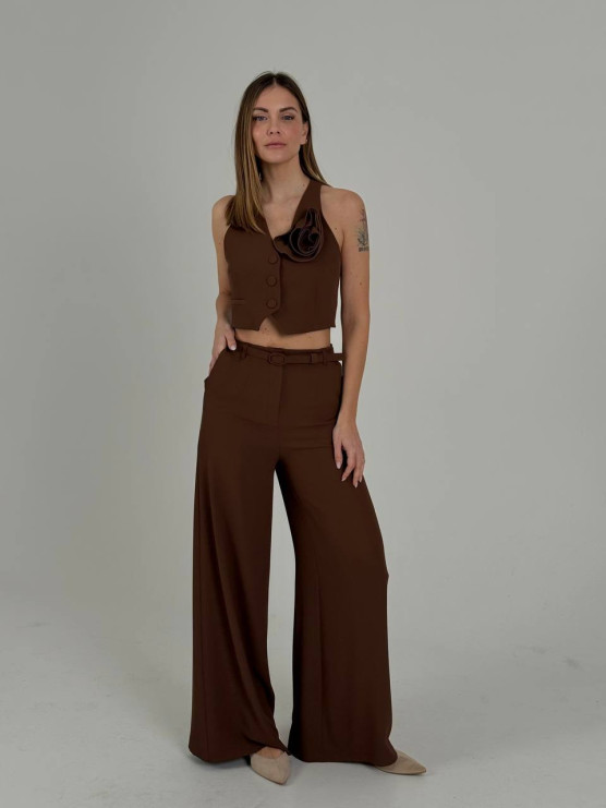 Pantaloni sartoriali a gamba ampia