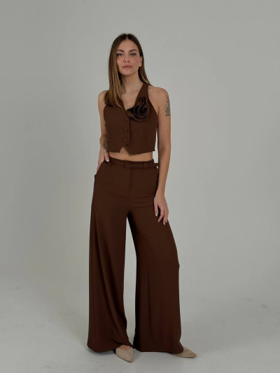 Pantaloni sartoriali a gamba ampia