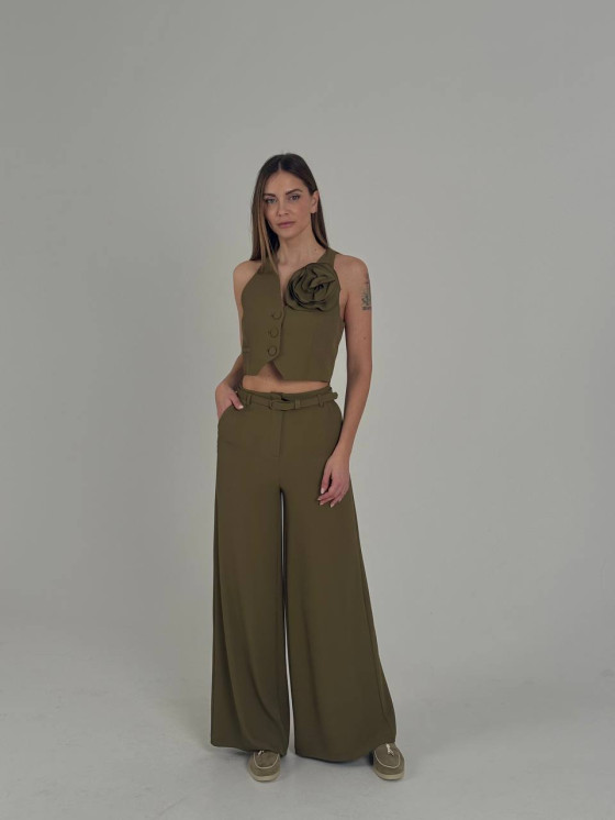 Pantaloni sartoriali a gamba ampia