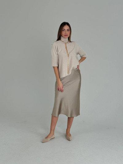 Fluid midi skirt