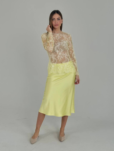 Fluid midi skirt