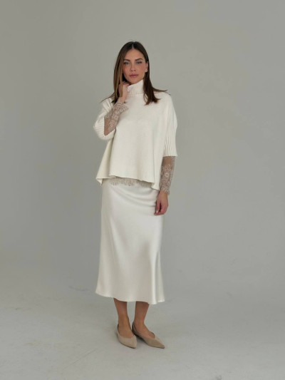 Fluid midi skirt
