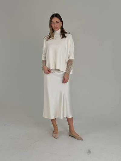 Pullover oversize maniche 3/4