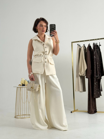 Fluid palazzo trousers