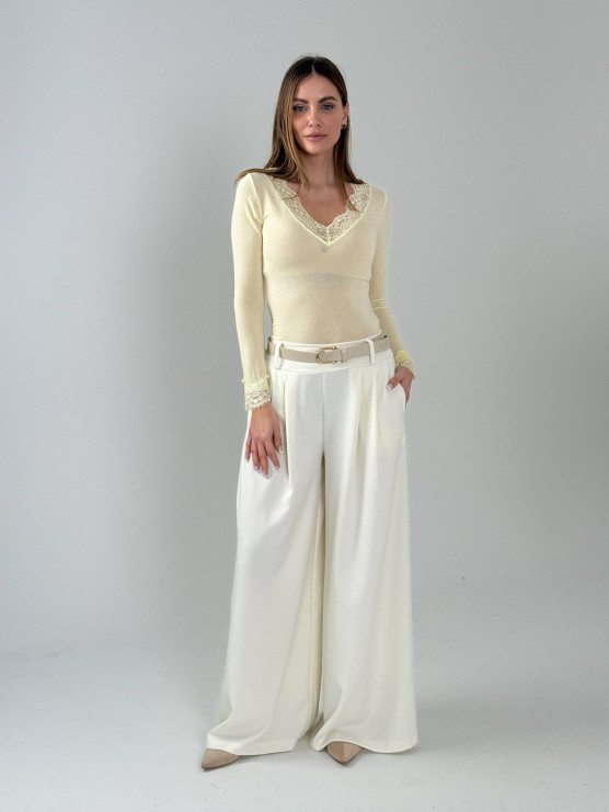 Pantaloni palazzo elasticizzati
