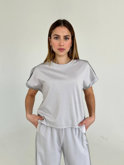 Wide-leg coordinated trousers