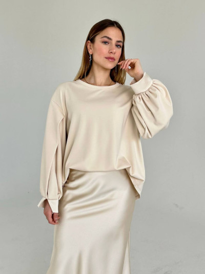 Fluid midi skirt
