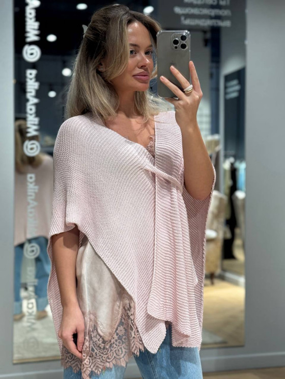Maglia incrociata morbida