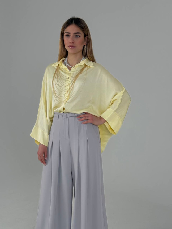 Oversized viscose shirt