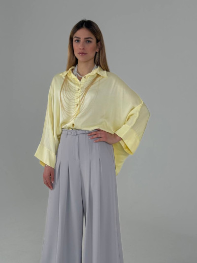 Oversized viscose shirt