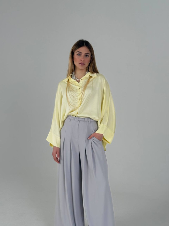Oversized viscose shirt