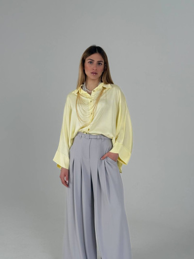 Oversized viscose shirt