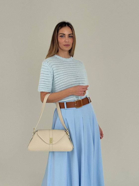 Openwork cotton top