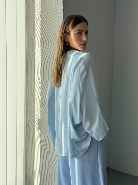 Oversized viscose shirt