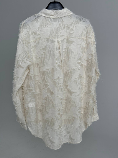 Boho frayed texture shirt