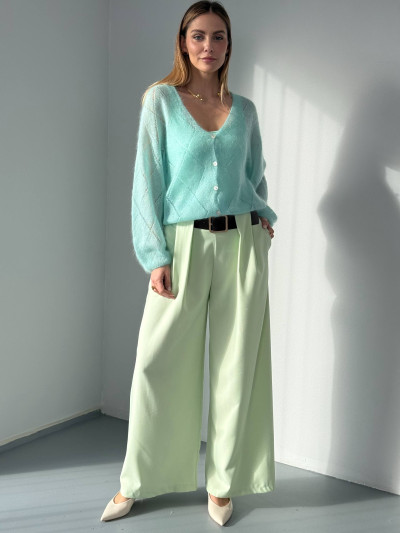 Palazzo pants with belt