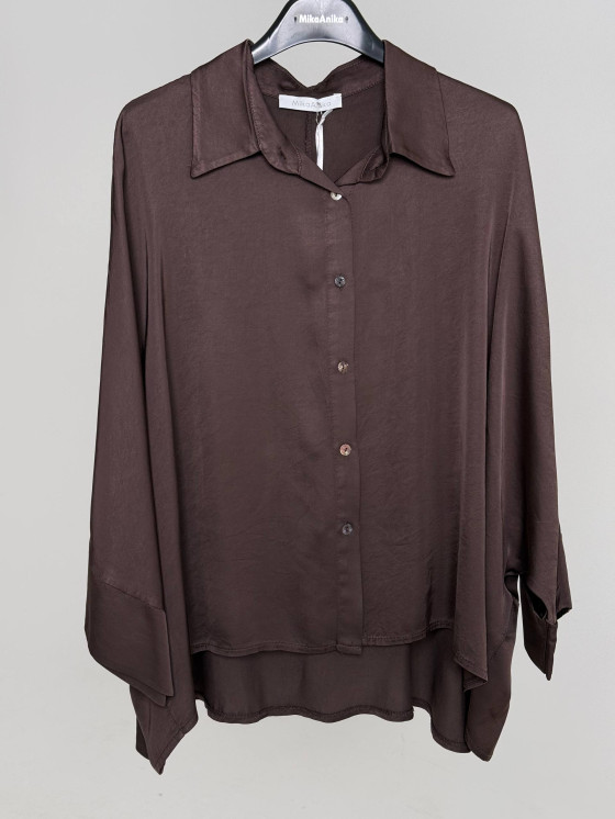 Oversized viscose shirt