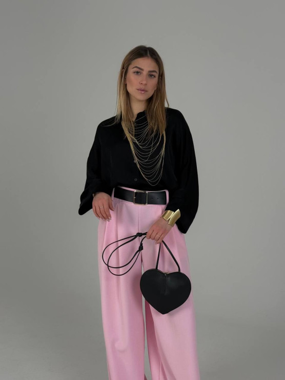 Oversized viscose shirt