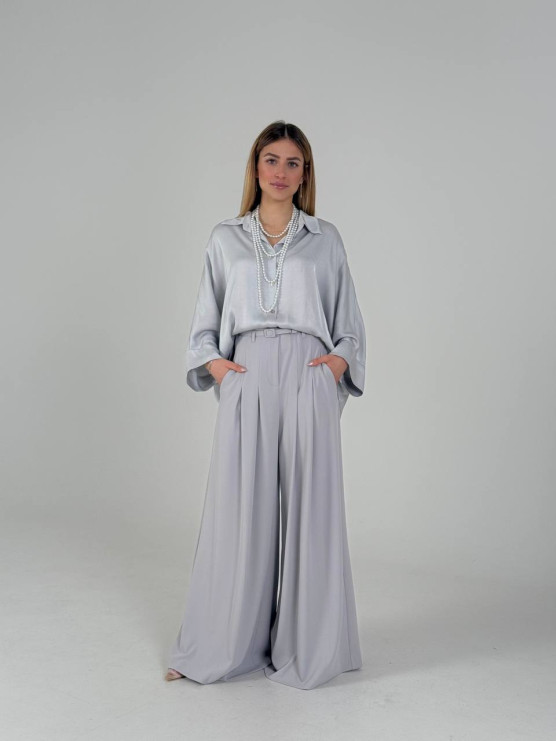 Oversized viscose shirt