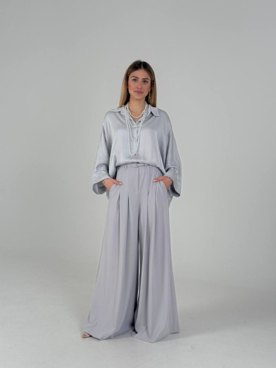 Oversized viscose shirt