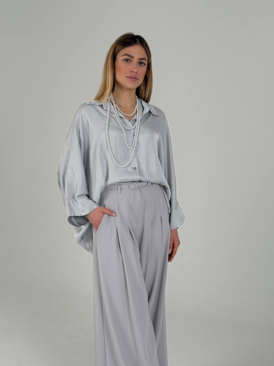 Oversized viscose shirt