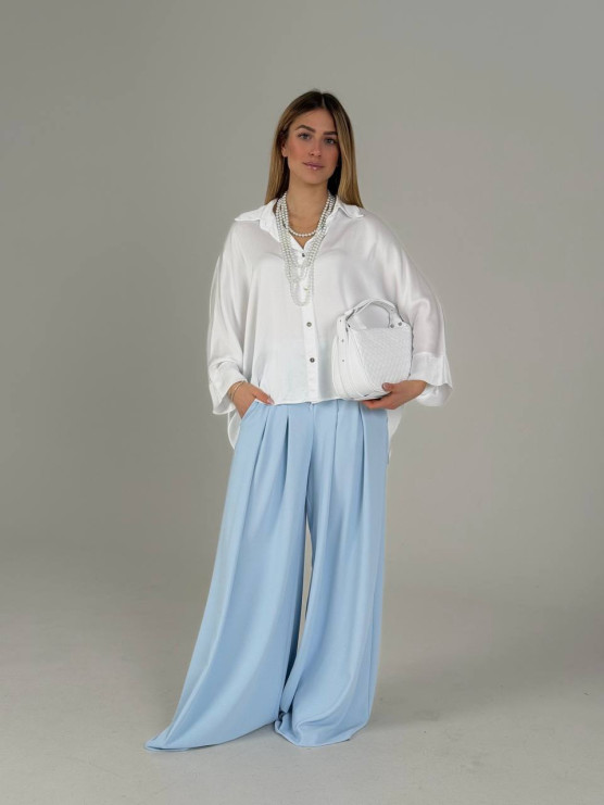 Camicia oversize in viscosa