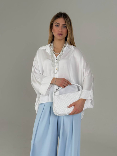 Camicia oversize in viscosa