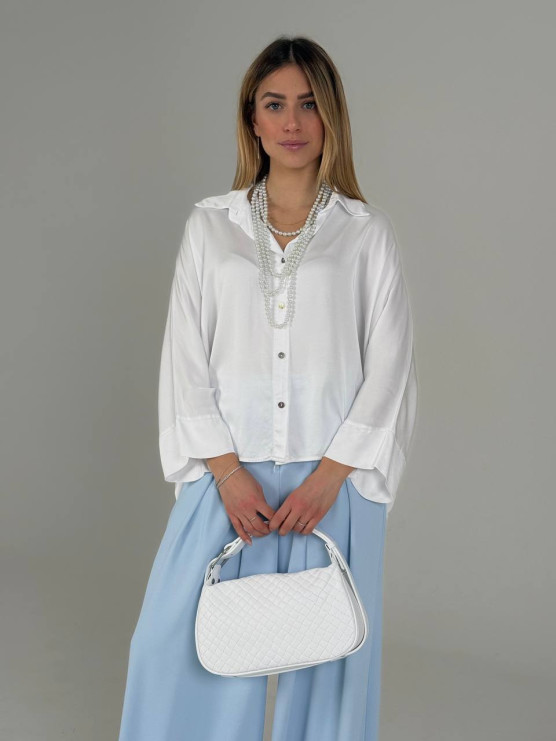Camicia oversize in viscosa
