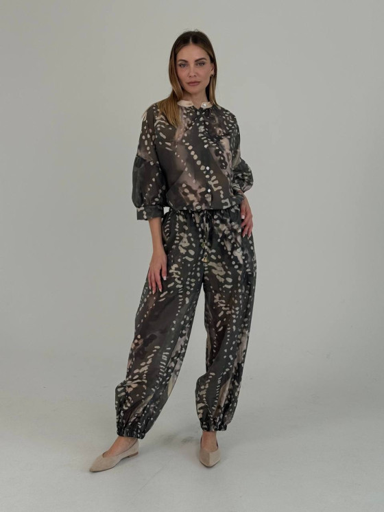 Pantaloni fantasia con elastico