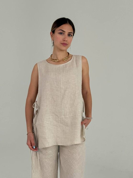 Adjustable side linen top