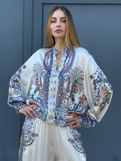 Set bomber e pantaloni fantasia arabesque