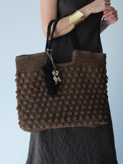 Large woven shopper bag