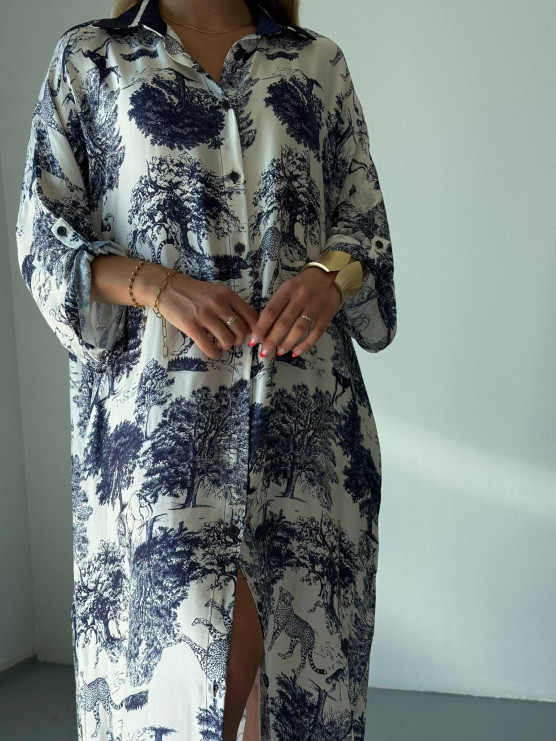 Seta naturelle shirt dress