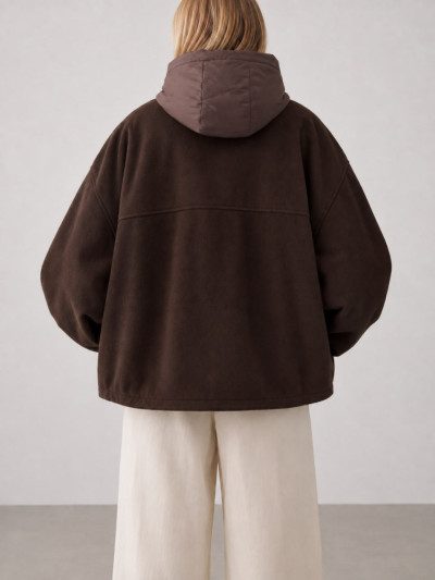 Oversized hooded jacket
