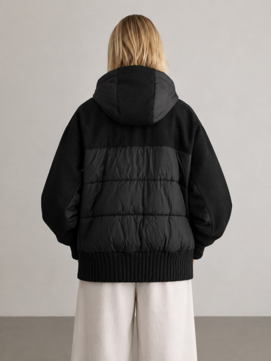Giacca oversize con inserto imbottito