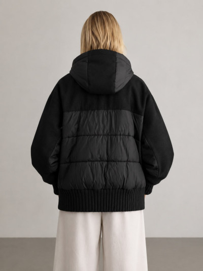 Giacca oversize con inserto imbottito