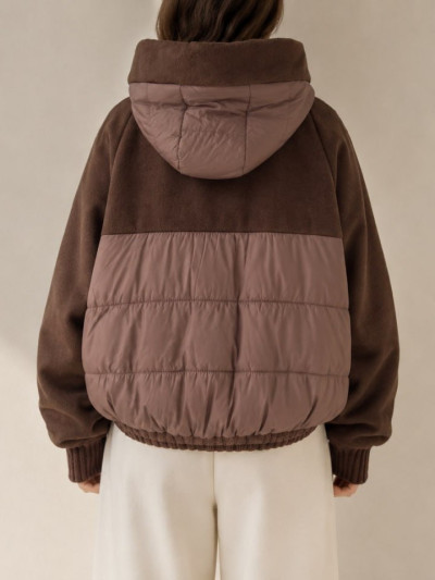Giacca oversize con inserto imbottito