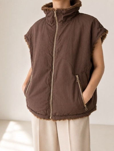Gilet reversibile double face