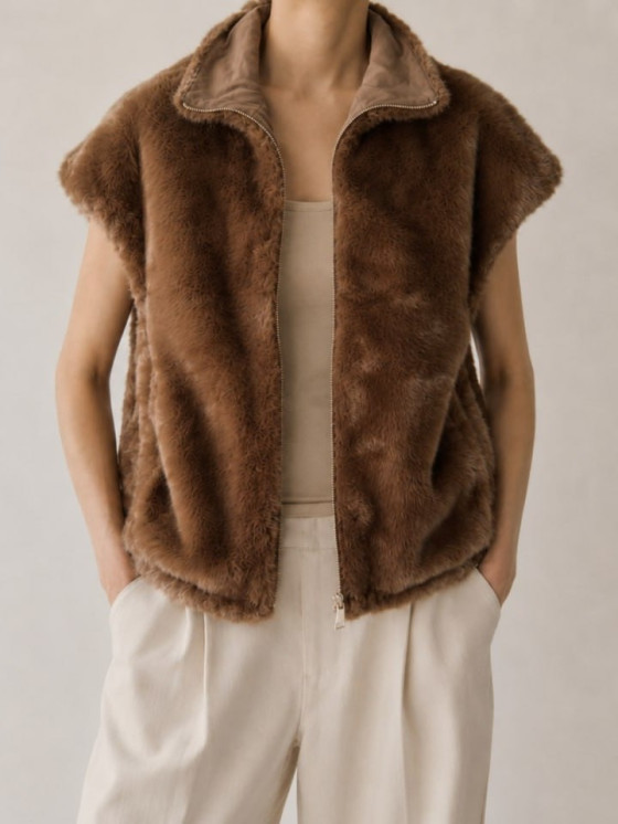Gilet reversibile double face