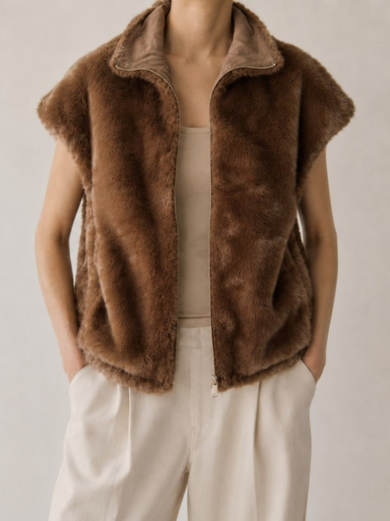 Gilet reversibile double face