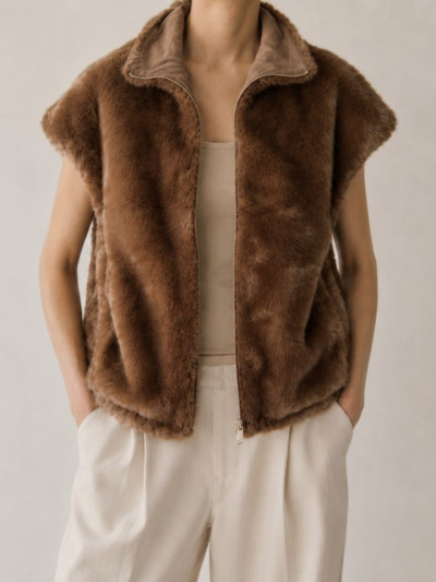 Reversible double-face vest