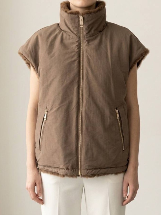 Reversible double-face vest