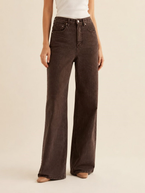 Jeans palazzo a vita alta