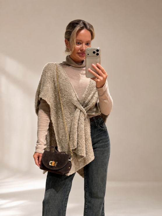 Cardigan in maglia morbida