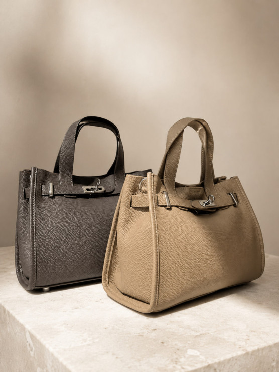 Borsa shopper strutturata con...