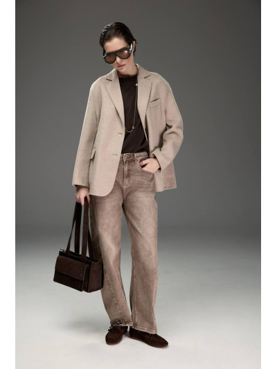 Giacca cappotto in misto lana